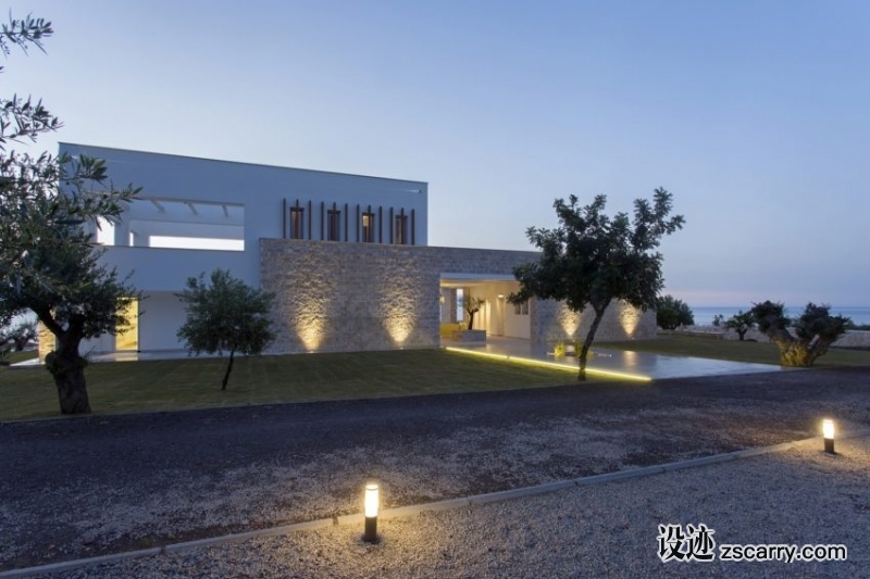 Villa-in-Messinia-38-850x566.jpg 参考素材,灯光参考,户外,