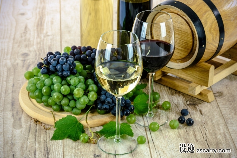 two_types_of_wine_white_wine_glass_grapes_bottle_the_drink_drinks-398923.jpg 方案配图,客户爱好,红酒,