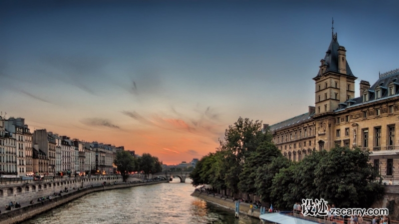 seine_river_sunset_paris_dusk_buildings_cityscape_architecture_water-1064345.jpg 方案配图,国家元素,法国,