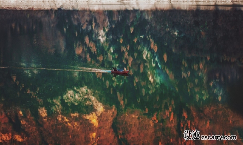 reflection_boat_water_lake_river-71722.jpg 方案配图,格调渲染,唯美梦幻,