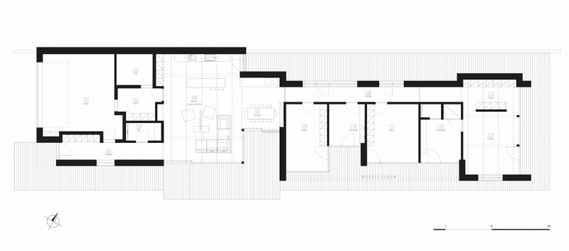 01-AKA-Family_house_Neveklov-layout.jpg 参考素材,平面布局,别墅,