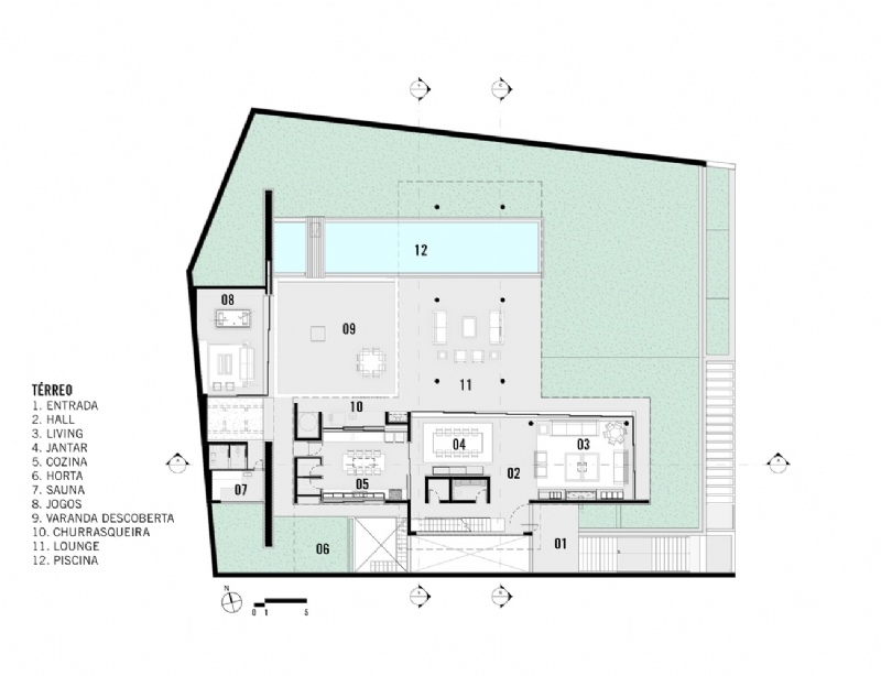 002_-_PT_-_Térreo.jpg 参考素材,平面布局,别墅,