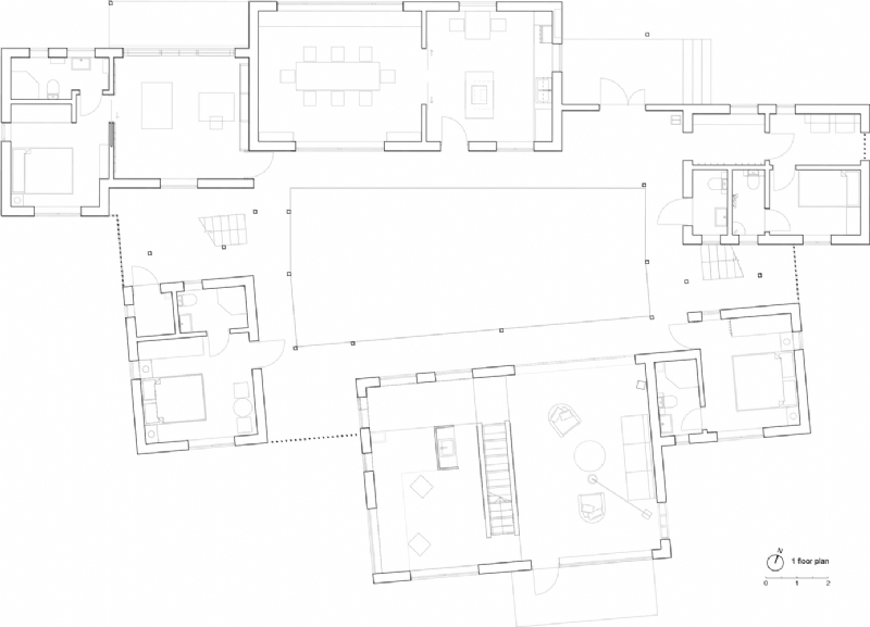 2首层平面_1st_Floor.jpg 参考素材,平面布局,别墅,