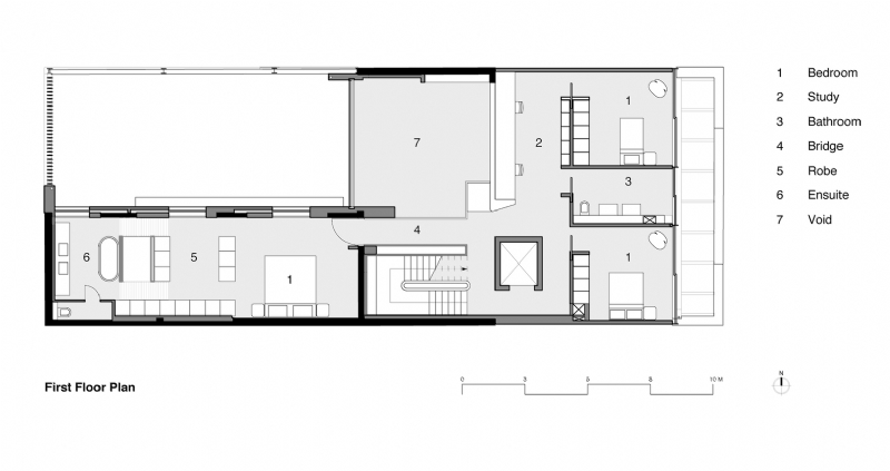25_MCK_Architects_W_House_First_Floor_Plan.jpg 参考素材,平面布局,别墅,