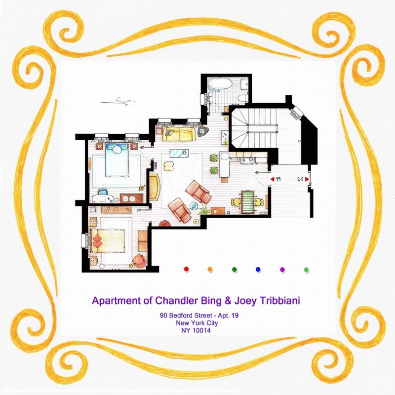 apartment_of_chandler_and_joey_from_friends_by_nikneuk-d5r1e4w.jpg 参考素材,平面布局,别墅,