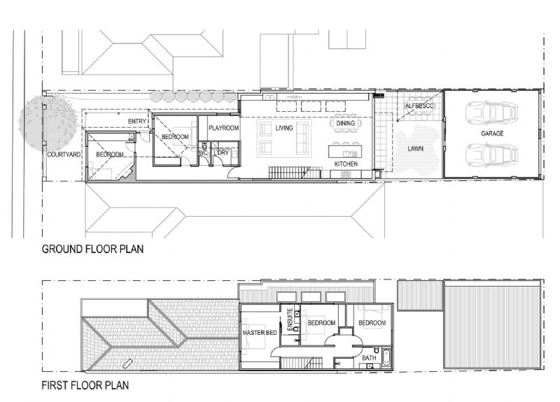 Brunswick_Road_Floor_Plans___Sections.jpg 参考素材,平面布局,别墅,