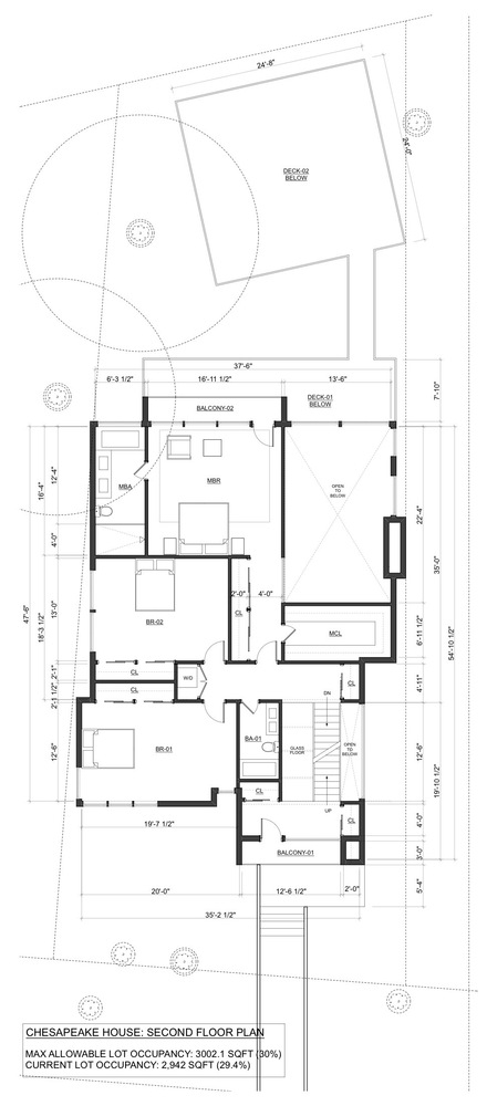 Chesapeake_House_Second_Floor_Plan_08.31.15.jpg 参考素材,平面布局,别墅,