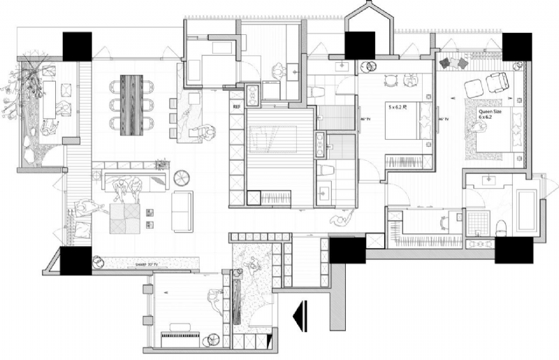 Jade-Apartment-37.jpg 参考素材,平面布局,别墅,