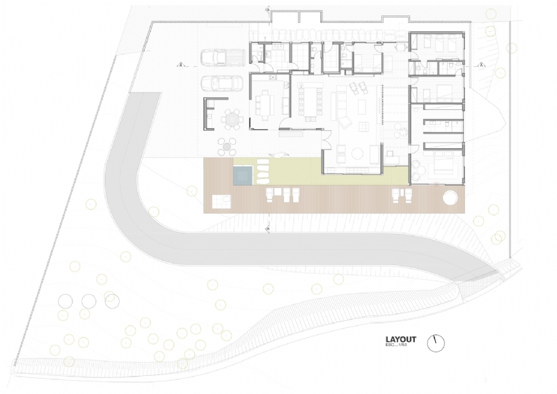 LAYOUT.jpg 参考素材,平面布局,别墅,