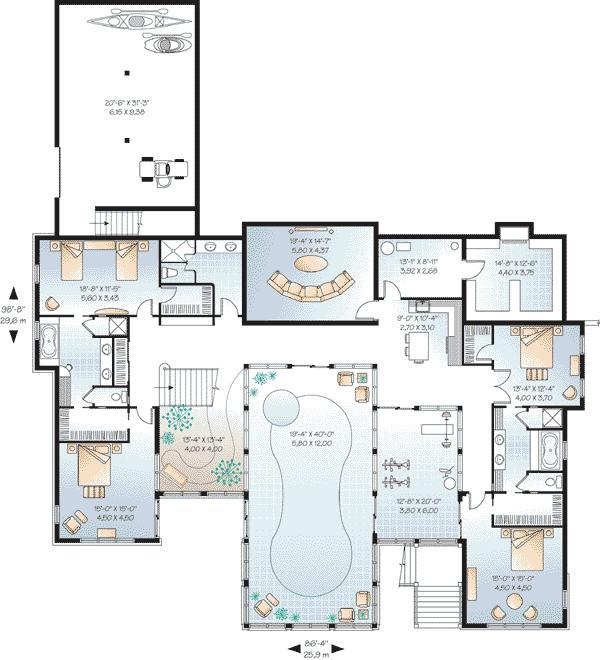 plan-floor-color.jpg 参考素材,平面布局,别墅,
