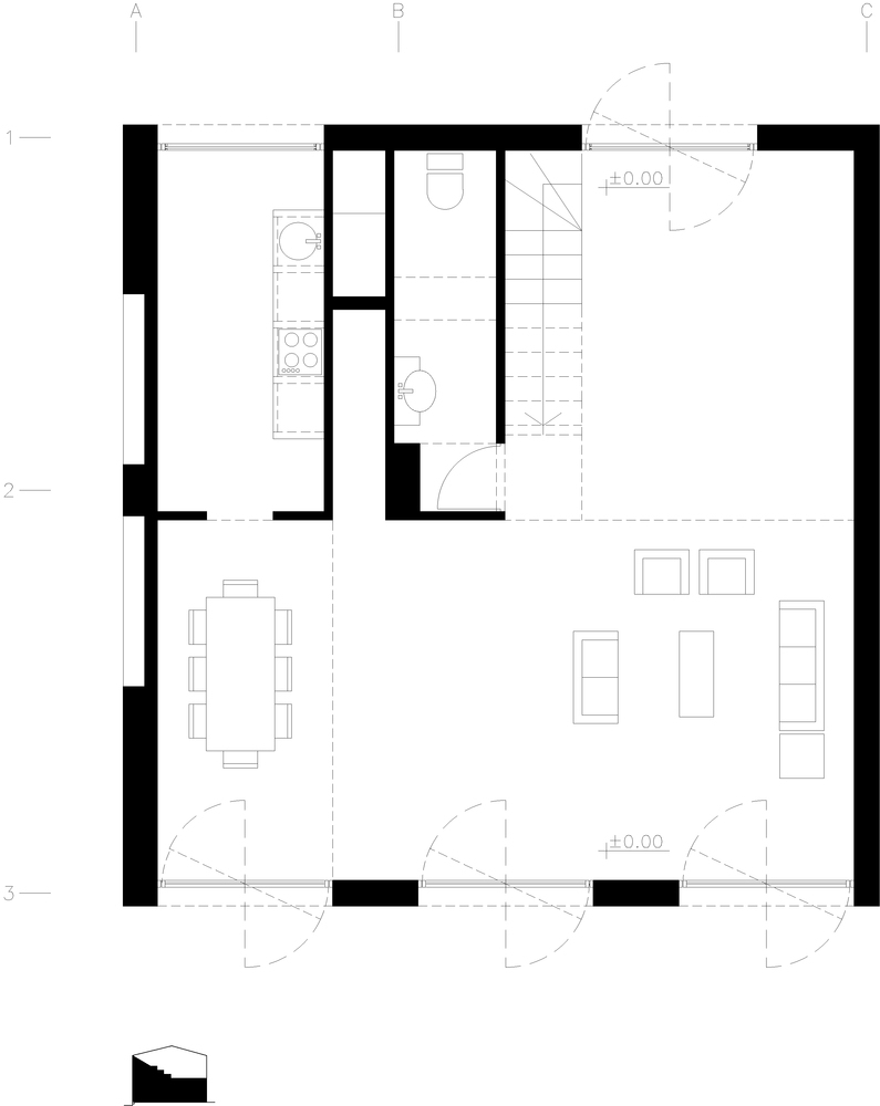 POURKAN.10.Ground_Floor.jpg 参考素材,平面布局,别墅,
