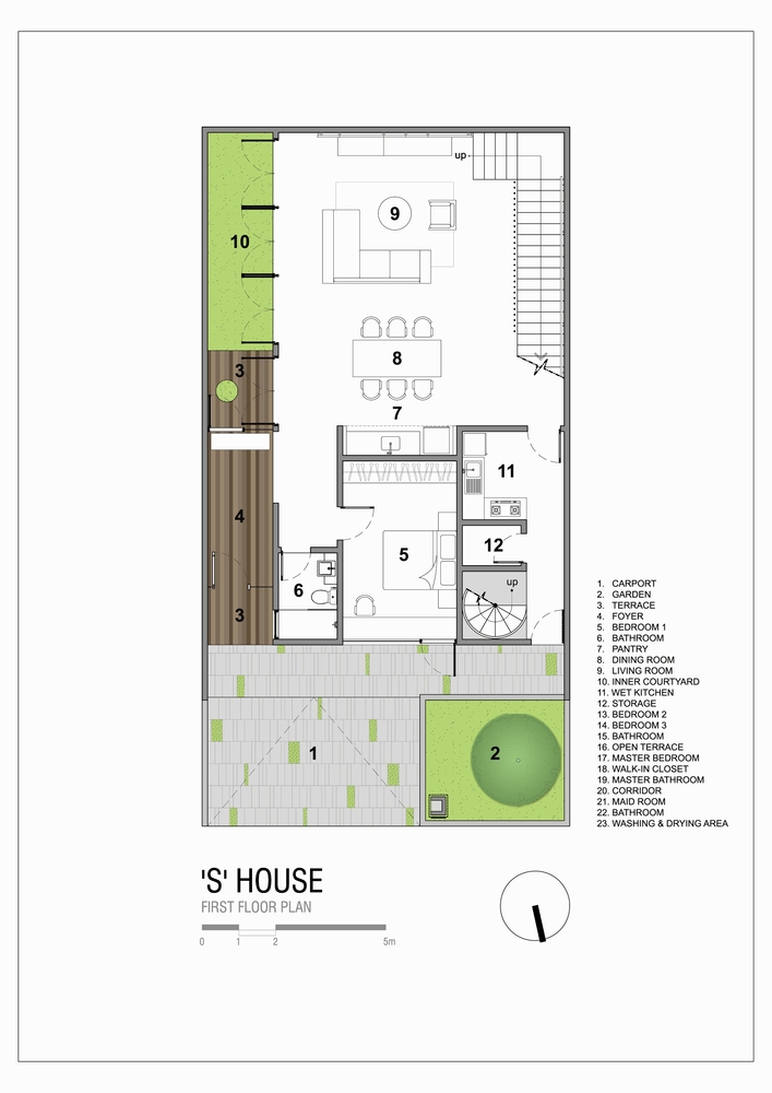 S_HOUSE_FIRST_FLOOR_PLAN.jpg 参考素材,平面布局,别墅,