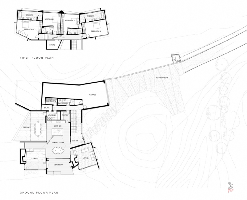 TeKaitaka_FloorPlans-01.jpg 参考素材,平面布局,别墅,