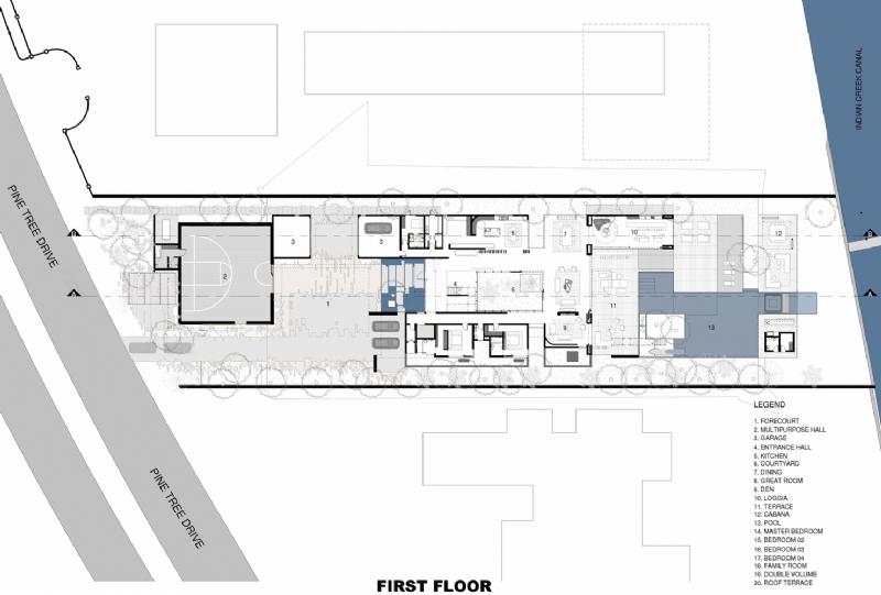 US_MIA_PineTree_A_1000_Plans_FirstFloor.jpg 参考素材,平面布局,别墅,