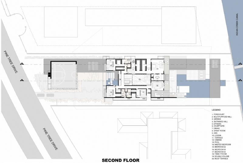 US_MIA_PineTree_A_1000_Plans_SecondFloor.jpg 参考素材,平面布局,别墅,