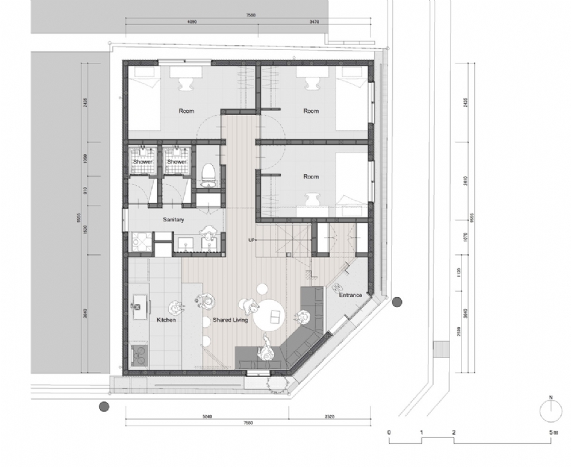 ZEZE_OSAKA_plan1F.jpg 参考素材,平面布局,别墅,