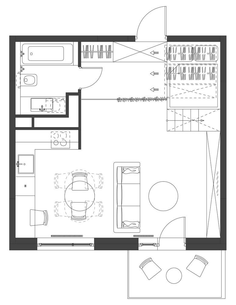 Studio_Bazi.jpg 参考素材,平面布局,小户型,