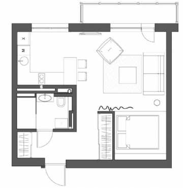 小户型 The-Interior-for-a-young-couple-13-800x823.jpg