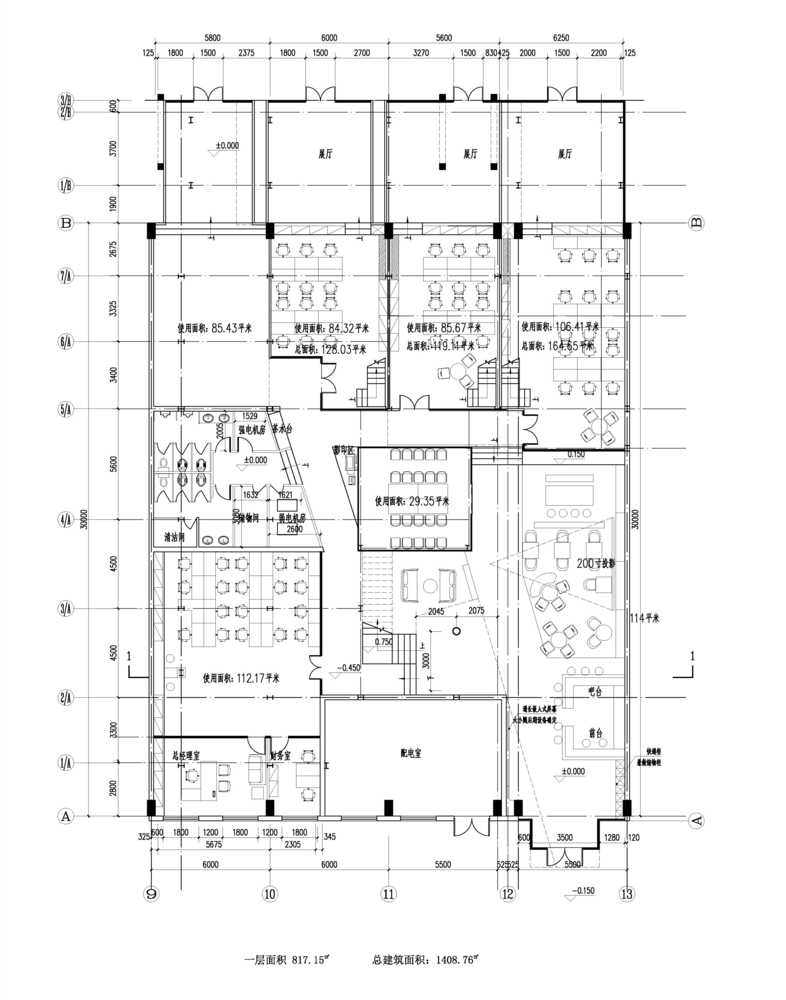01-1F.jpg 参考素材,平面布局,办公空间,