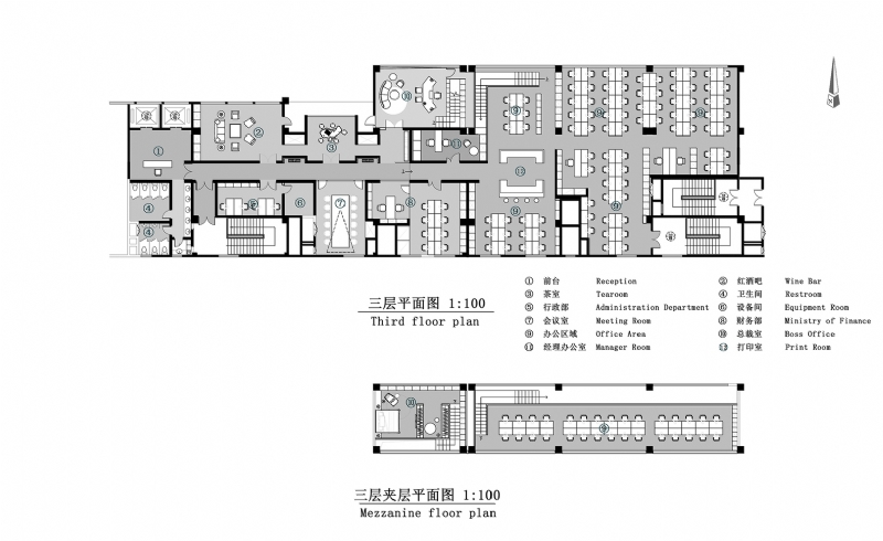 3»˝≤„∆Ω√Ê∑Ω∞∏.jpg 参考素材,平面布局,办公空间,