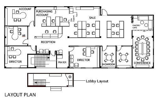 156997-61832-Office-layout-plan.jpg 参考素材,平面布局,办公空间,