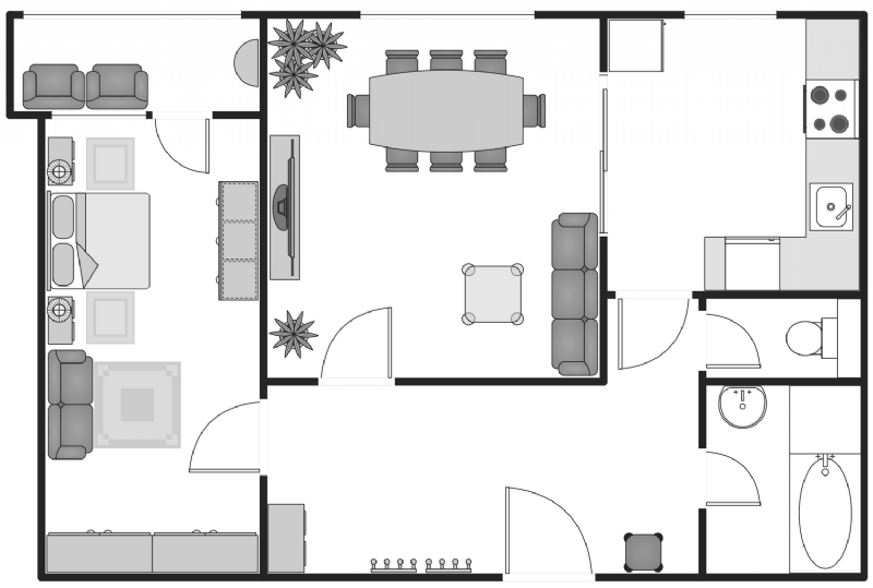 Building-Plans-Basic-Floor-Plans-Apartment-Plan.png 参考素材,平面布局,办公空间,