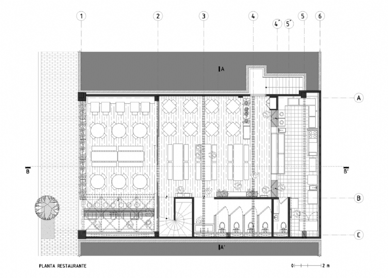 2._Planta_Primer_Nivel.jpg 参考素材,平面布局,餐饮空间,