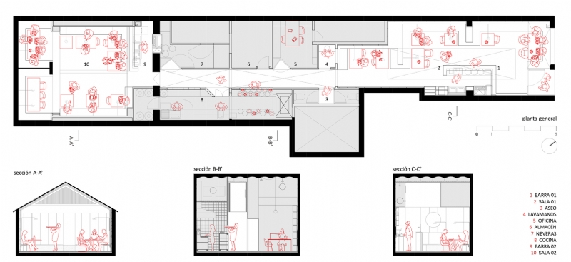 FLEXO-_PIZZA_MASSA_-_PLANTA_SECCIO.jpg 参考素材,平面布局,餐饮空间,