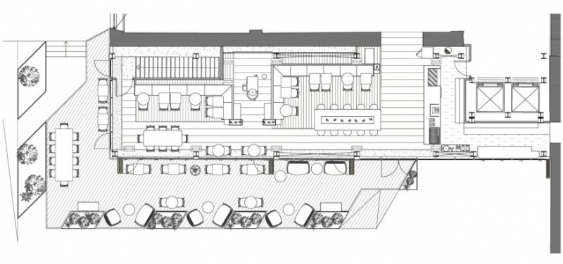 Monochrome-Brasserie-by-Lagranja-08.jpg 参考素材,平面布局,餐饮空间,