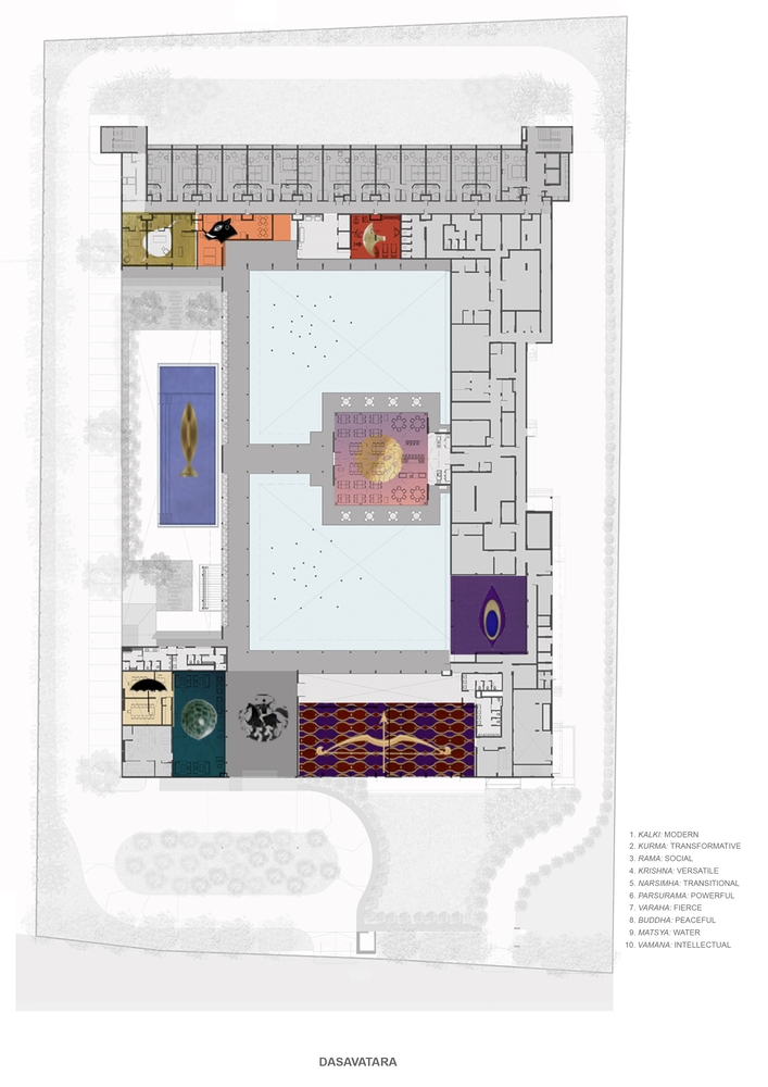 02_SJK_Architects_Dasavatara_Hotel_PLAN-Avatars.jpg 参考素材,平面布局,酒店客房,