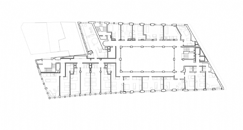 office_winhov_W_Amsterdam_Bank_2e_verdieping__500.jpg 参考素材,平面布局,酒店客房,