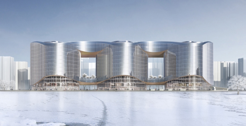 Zhenghong_Property_Air_Harbour_Office__Zhengzhou__China__by_Aedas_01.jpg 参考素材,方案表现,建筑渲染,