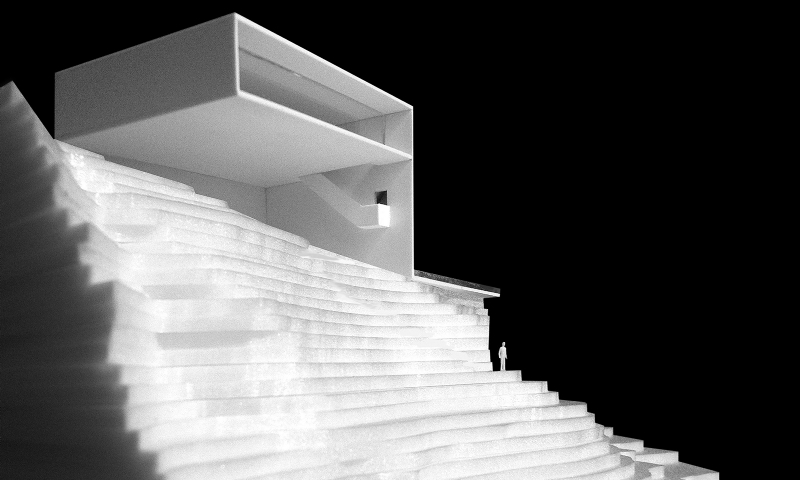 02-FRAN-SILVESTRE-ARQUITECTOS-VALENCIA-HOUSE-ON-THE-CLIFF-SKECH-MODEL.jpg 参考素材,方案表现,方案模型,