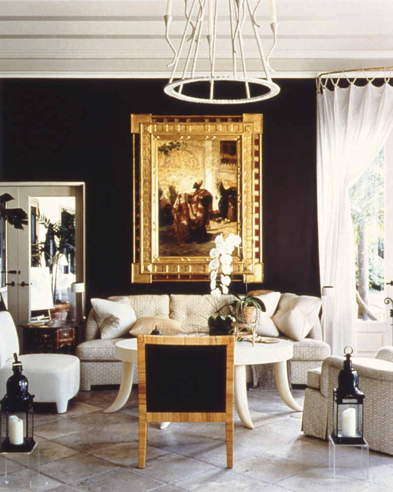 11-This+house+is+an+amazingly+modern+take+on+traditional+Moorish+rooms,+perfect+for+its+Miami+location.+.jpg 家装参考,客厅,沙发背景墙,