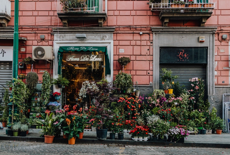 kaboompics_Flower shop in Naples.jpg 方案配图,色彩意境,绿色,