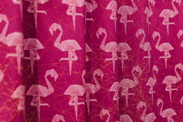 红色 kaboompics_Pink Flamingo Fabric.jpg