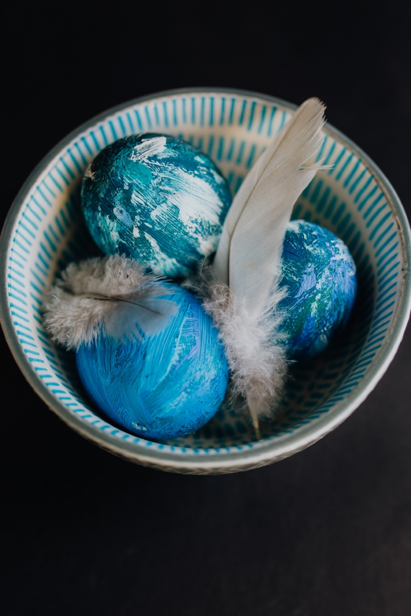 kaboompics_Blue Easter Eggs.jpg 方案配图,色彩意境,蓝色,