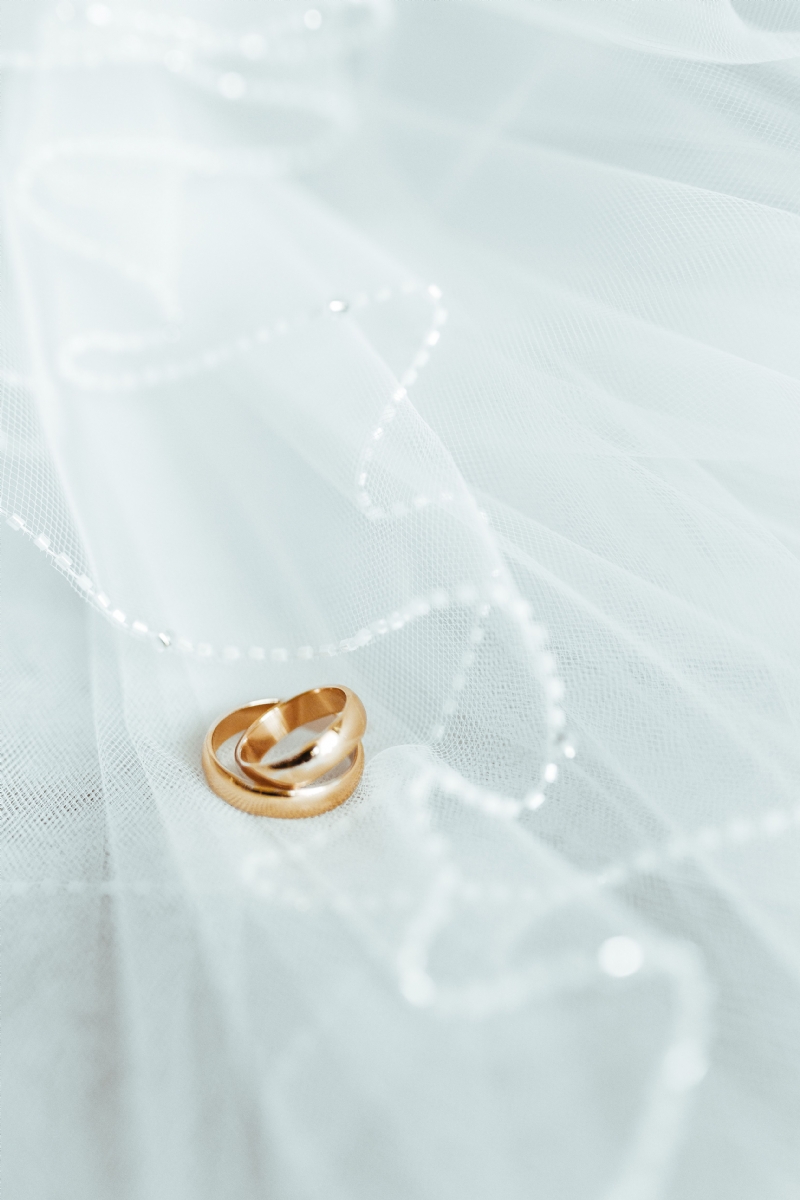 kaboompics_Golden rings on a white veil.jpg 方案配图,格调渲染,浪漫,