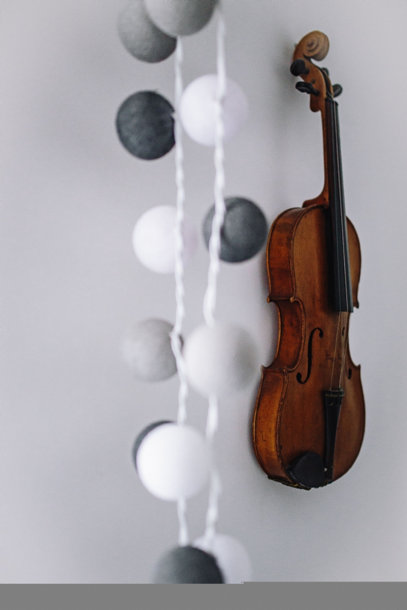 kaboompics_Violin on a white wall.jpg 方案配图,格调渲染,典雅高贵,