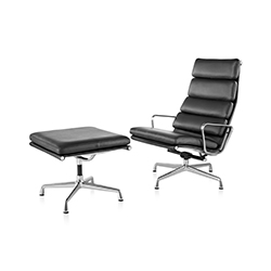 伊姆斯软包躺椅 eames® soft pad group lounge chair & ottoman 赫曼米勒