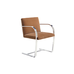 扁钢框架布尔诺椅 brno chair with flat bar frame 诺尔